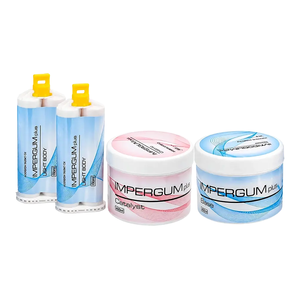 ست ماده قالبگیری افزایشی دندانپزشکی حنان شیمی مدل IMPREGUM PLUS را با بهترین قیمت از فروشگاه اینترنتی توکا طب خریداری نمایید.