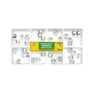 کیت اتوماتیکس شفاف کلمپ دار دندانپزشکی تور وی ام مدل 1.096 بسته 32 عددی را با بهترین قیمت از فروشگاه اینترنتی توکا طب خریداری نمایید.